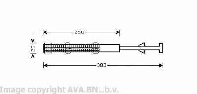 AVA QUALITY COOLING vwd237 -  Осушитель, кондиционер